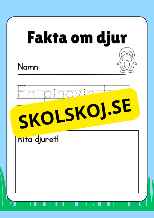 Fakta om djur - Häfte