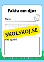 Fakta om djur - Häfte