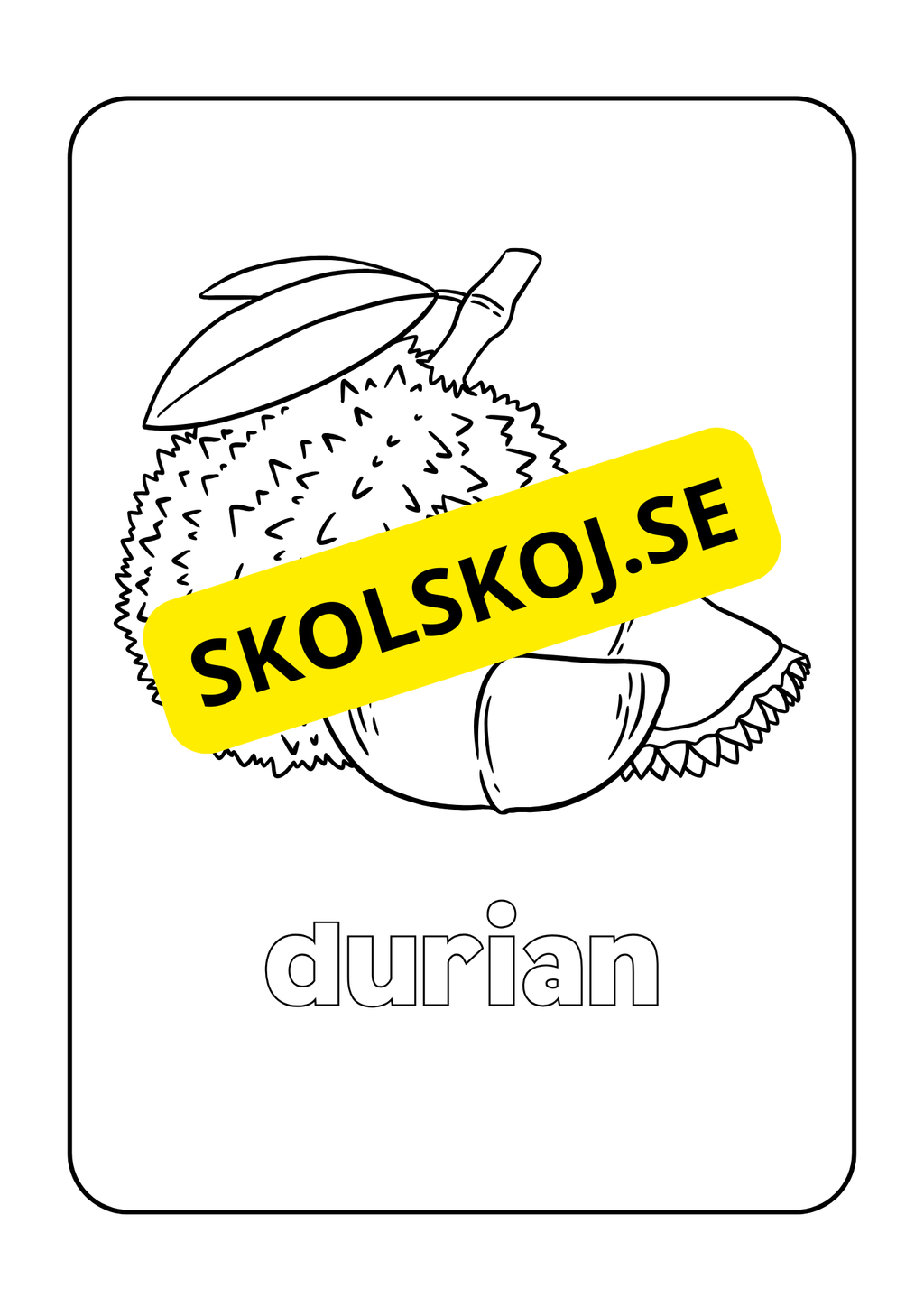 Frukter - Målarbok
