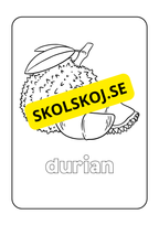 Frukter - Målarbok