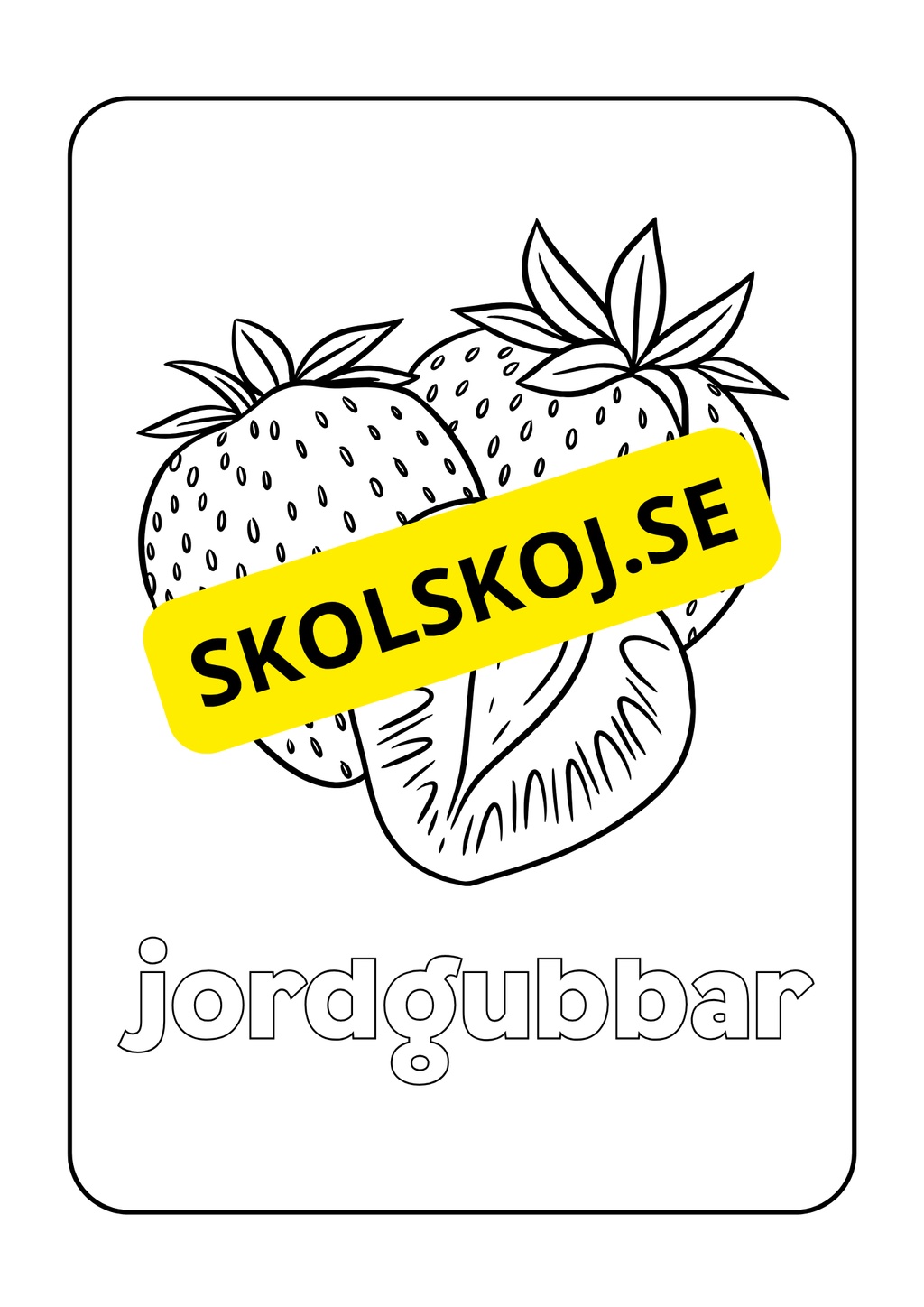 Frukter - Målarbok