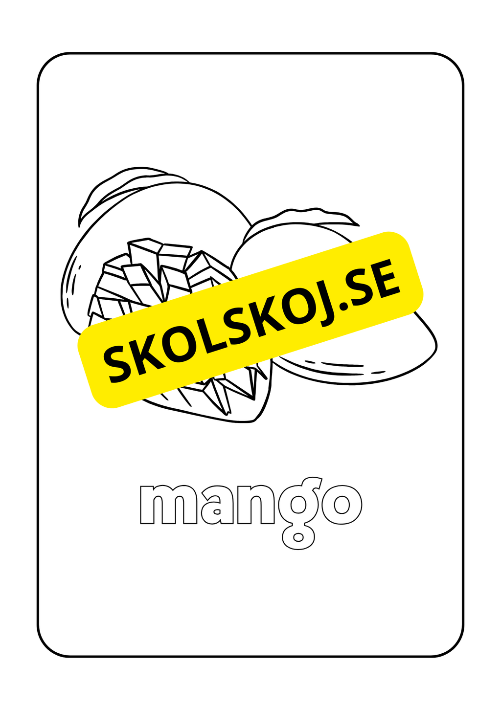 Frukter - Målarbok