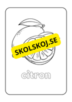 Frukter - Målarbok