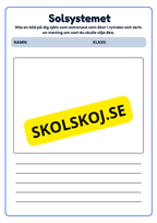 Stort paket - Vårt solsystem - 84 sidor