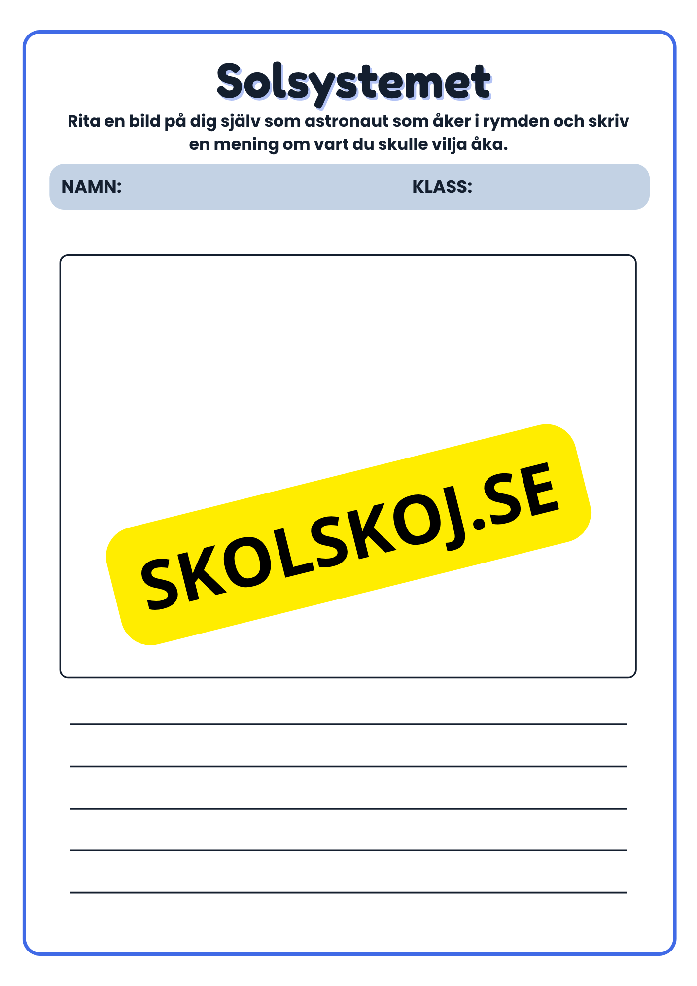 Stort paket - Vårt solsystem - 84 sidor