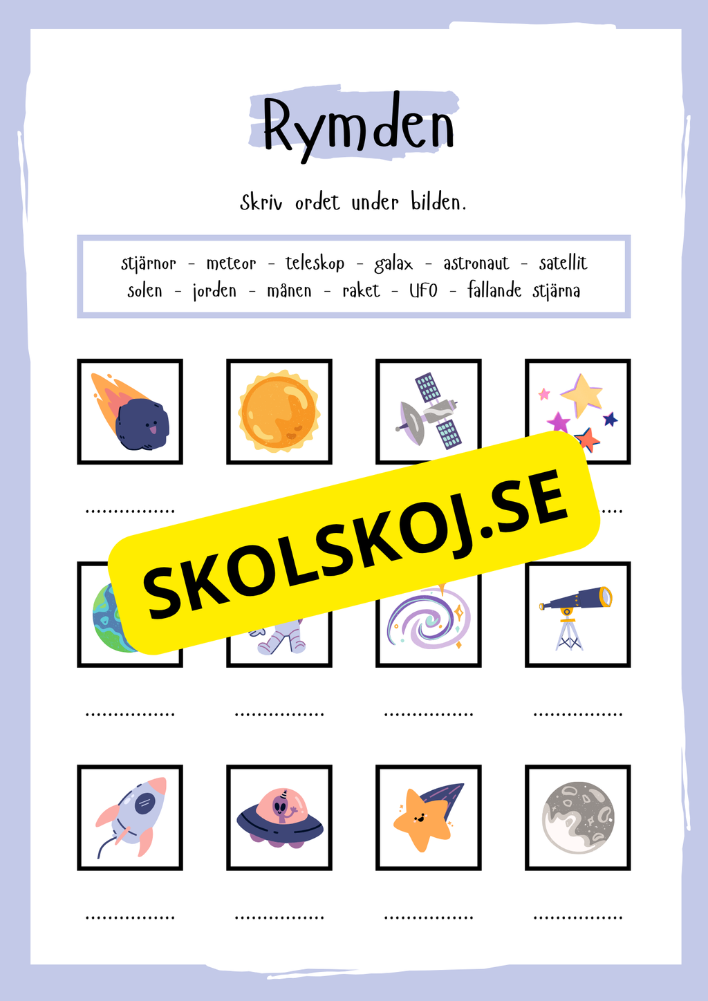Stort paket - Vårt solsystem - 84 sidor