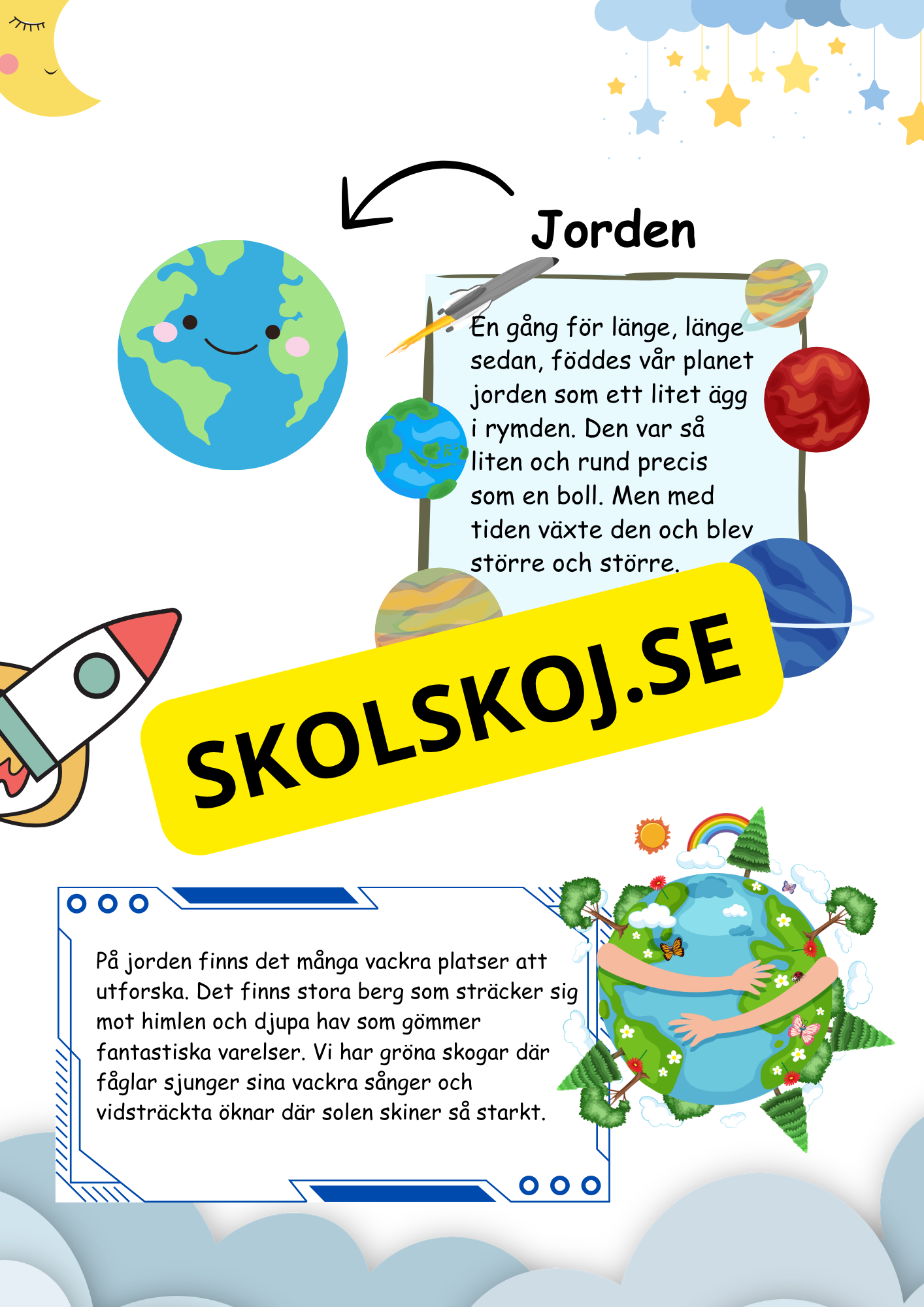 Stort paket - Vårt solsystem - 84 sidor
