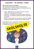 Stort paket - Vårt solsystem - 84 sidor