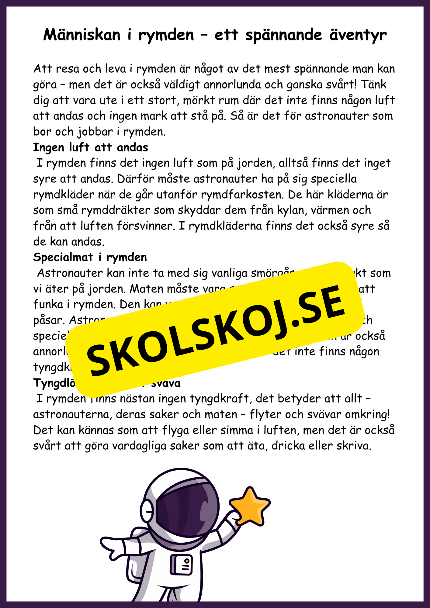 Stort paket - Vårt solsystem - 84 sidor