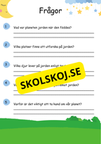 Stort paket - Vårt solsystem - 84 sidor