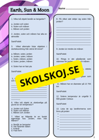 Stort paket - Vårt solsystem - 84 sidor