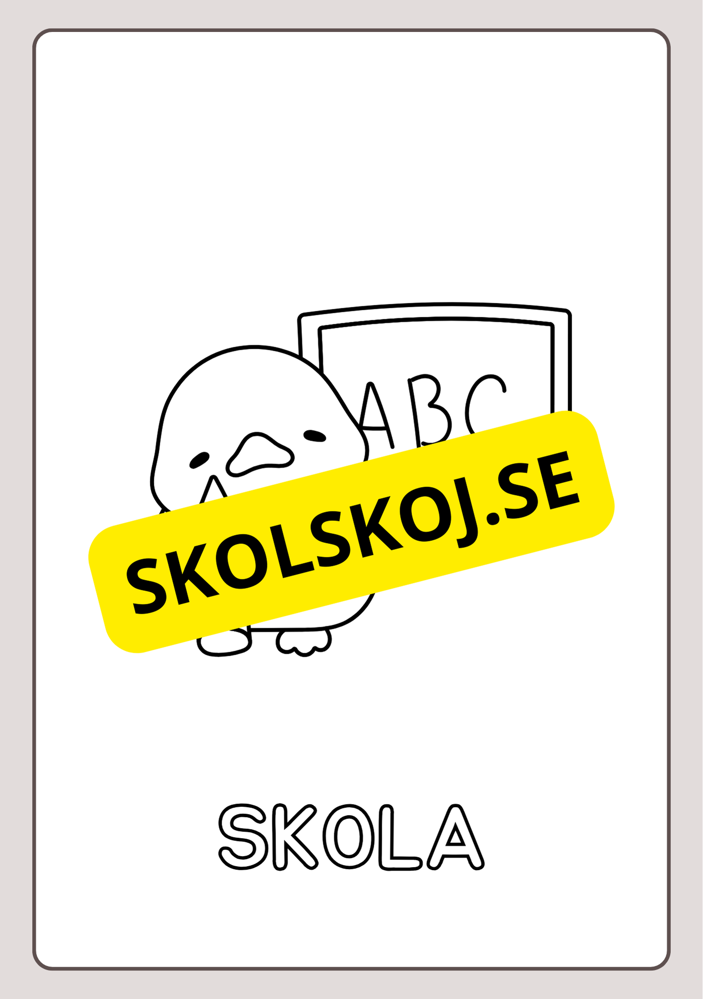 Substantiv - Målarbok