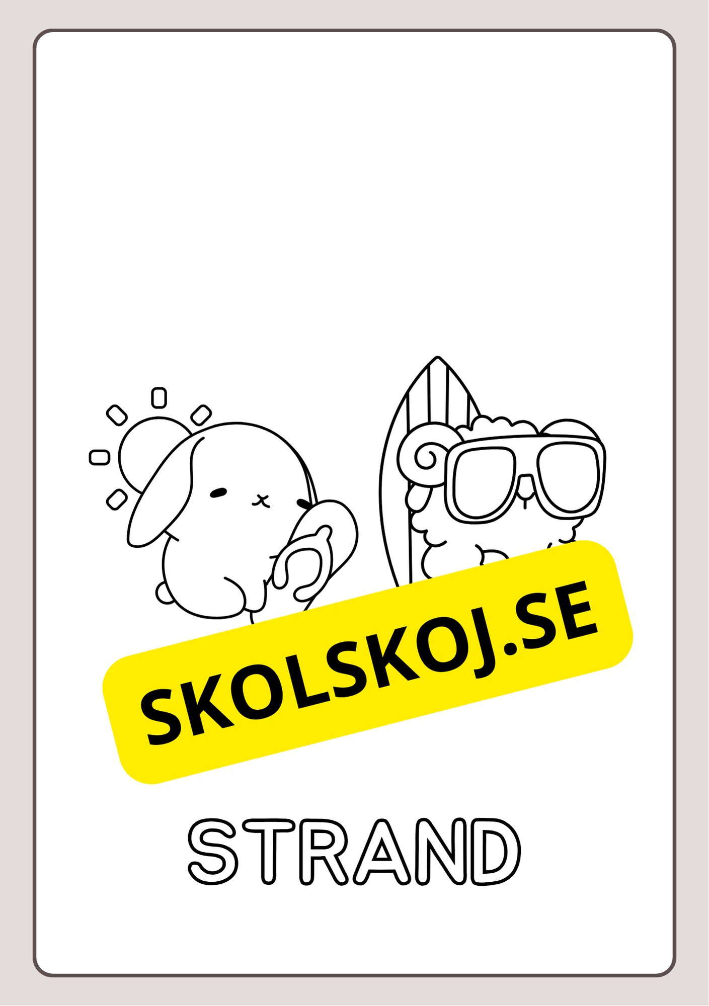Substantiv - Målarbok