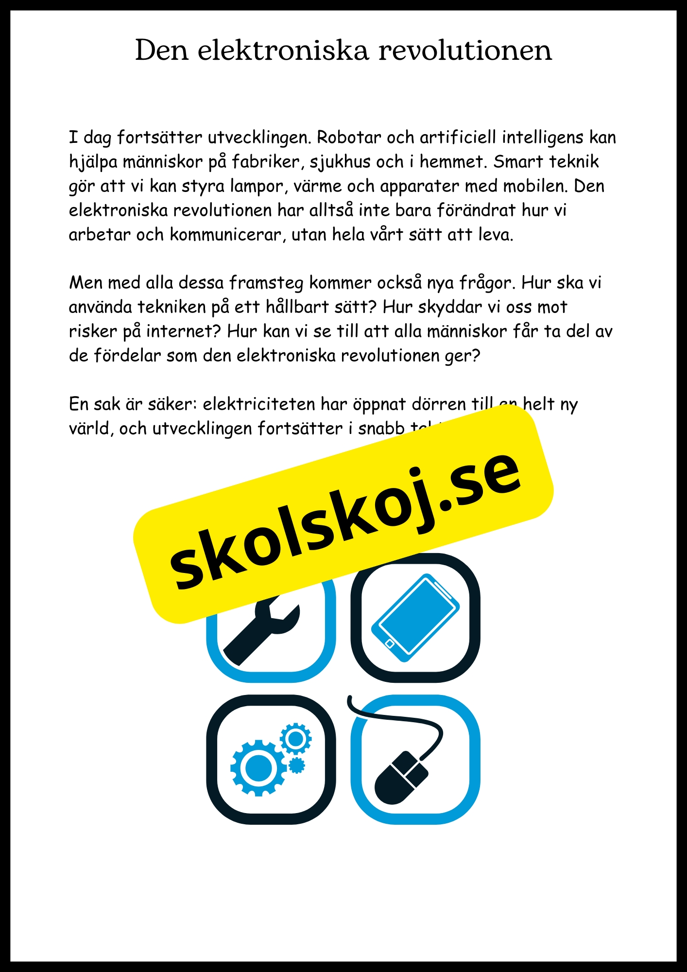 El - Från gnistor till lampor - Årskurs 4 - 6