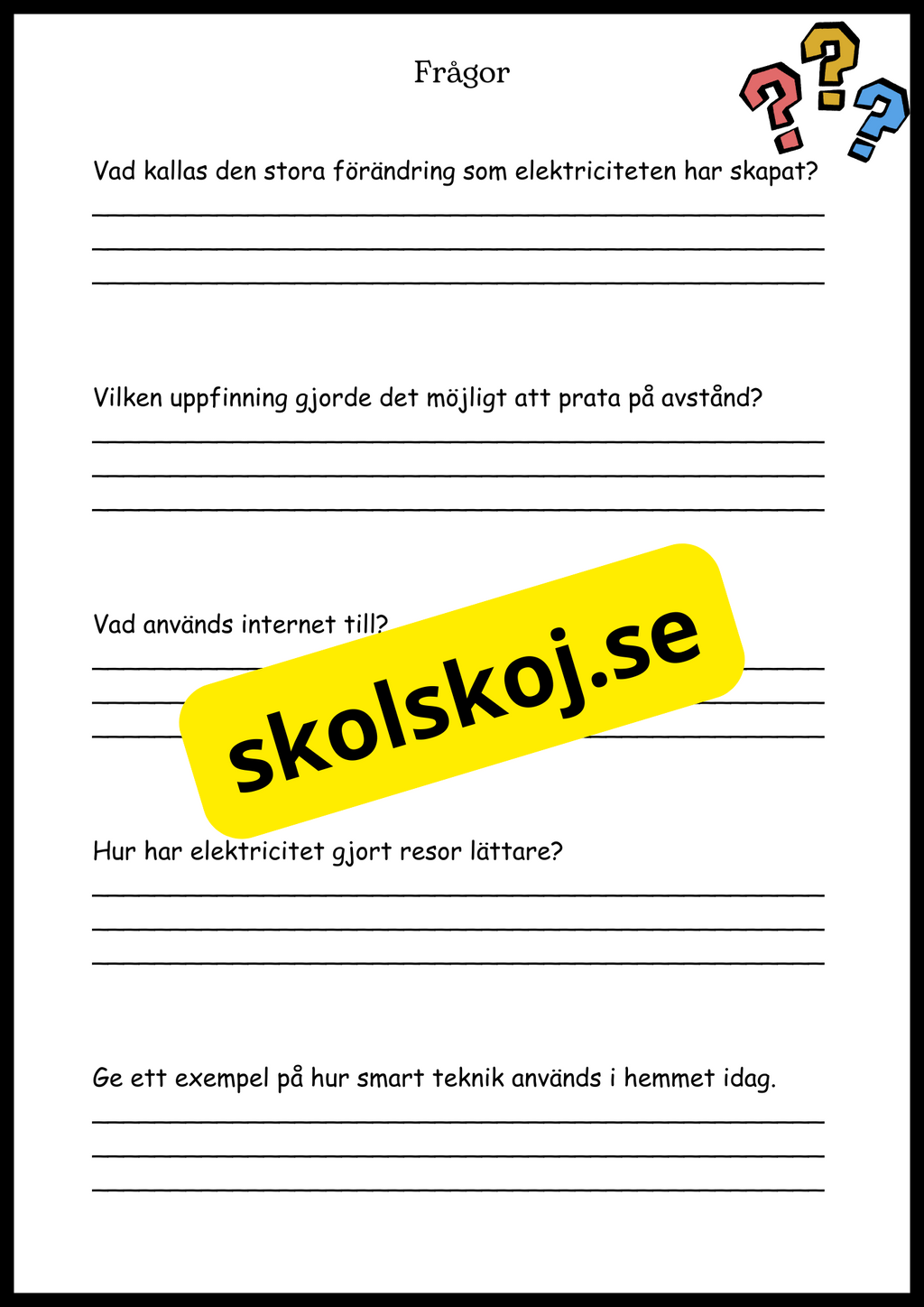 El - Från gnistor till lampor - Årskurs 4 - 6