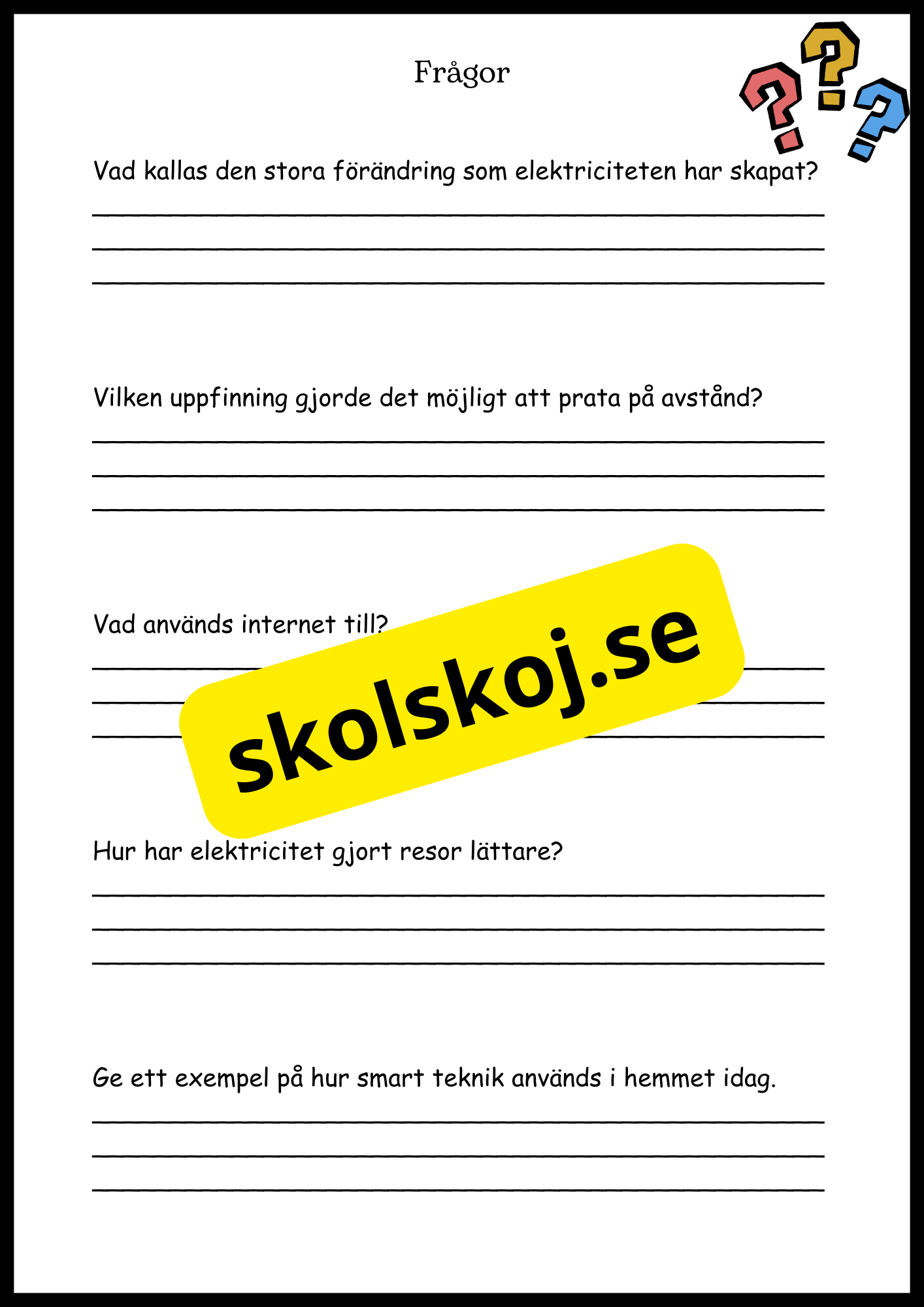 El - Från gnistor till lampor - Årskurs 4 - 6