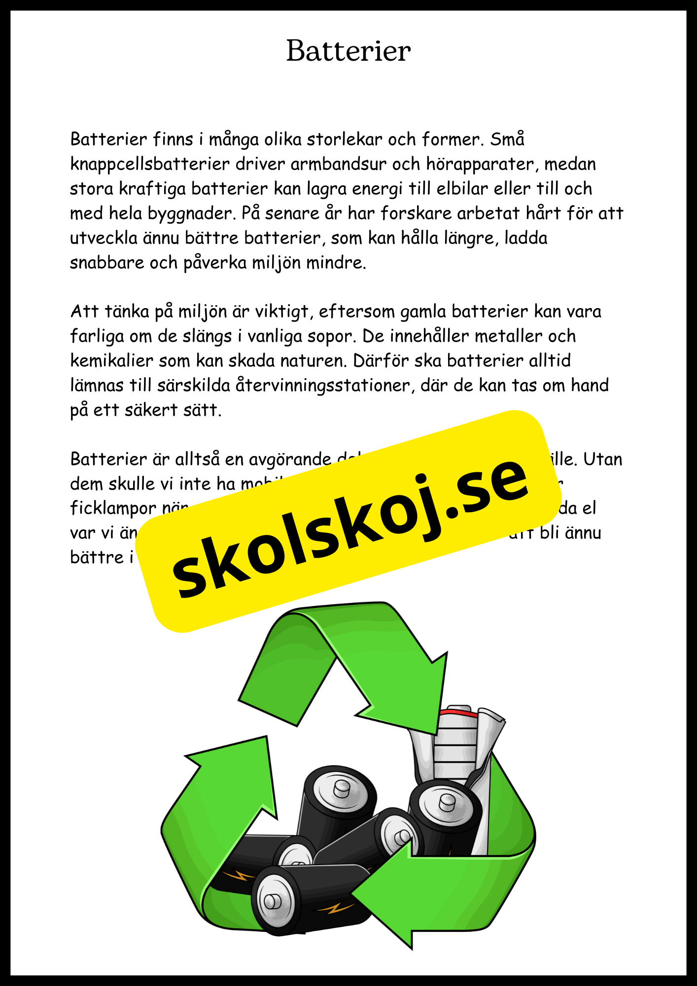 El - Från gnistor till lampor - Årskurs 4 - 6