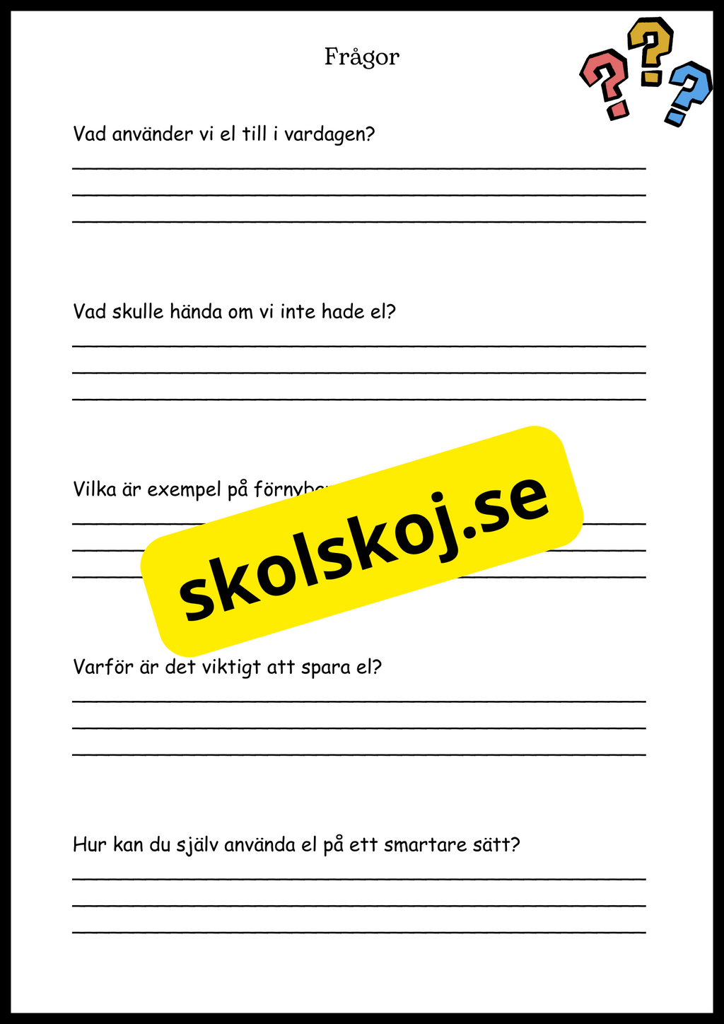 El - Från gnistor till lampor - Årskurs 4 - 6