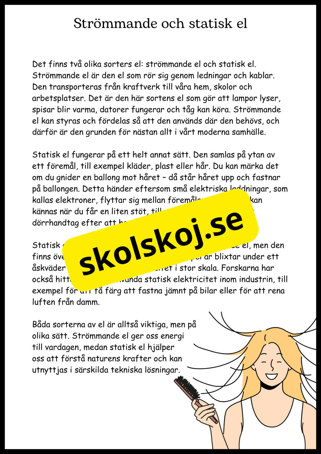 El - Från gnistor till lampor - Årskurs 4 - 6