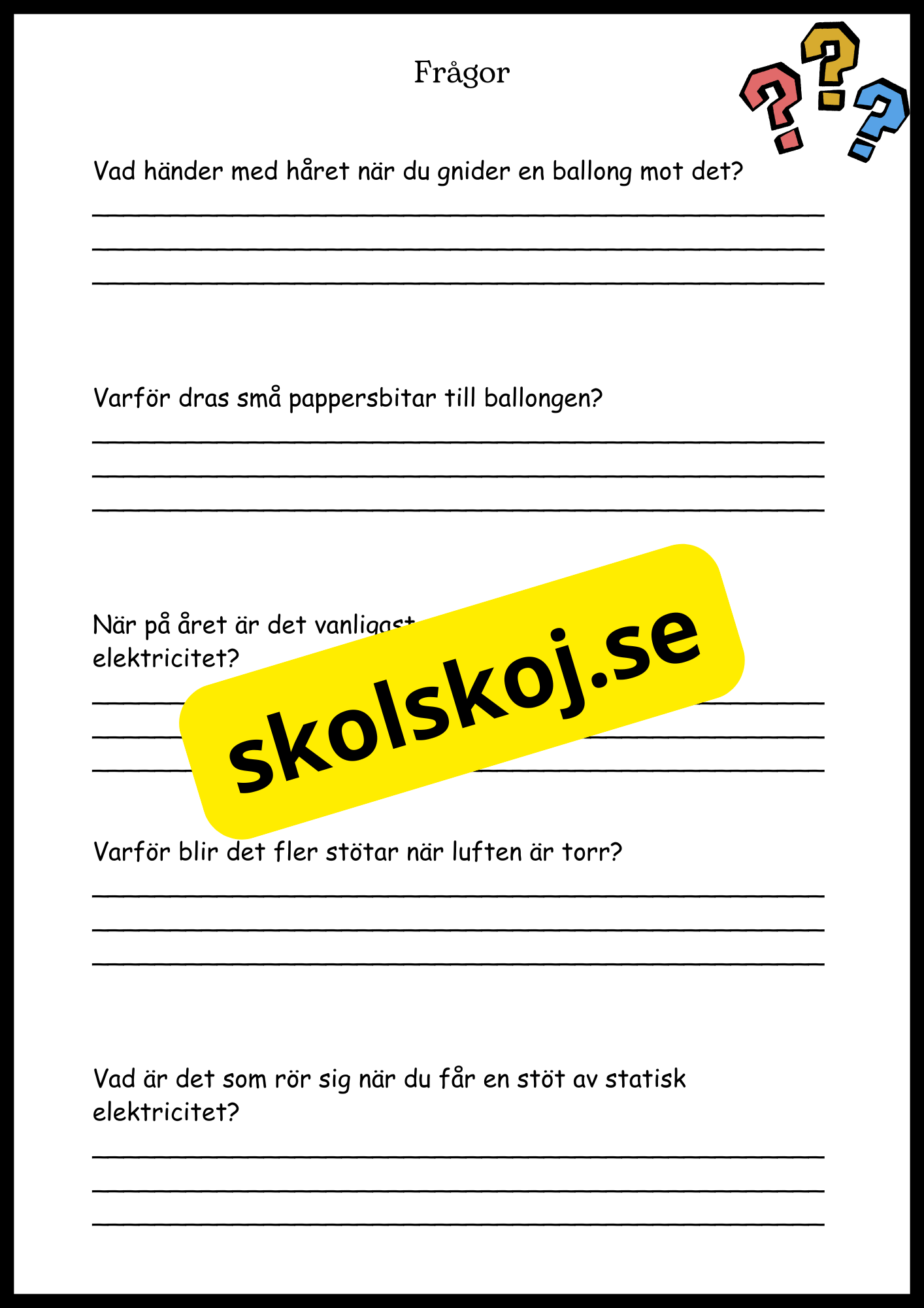 El - Från gnistor till lampor - Årskurs 4 - 6