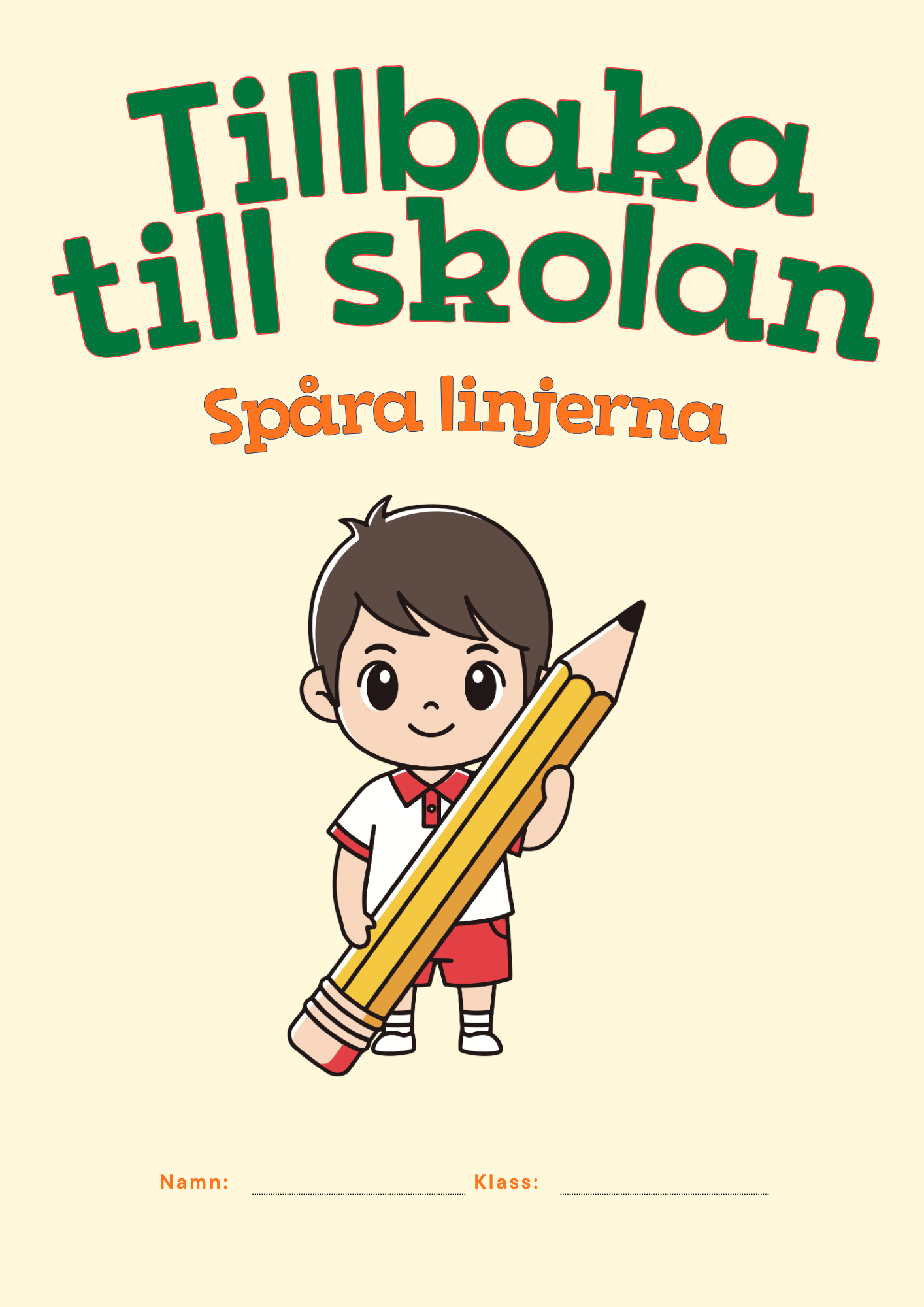 Tillbaka till skolan - Spåra linjerna