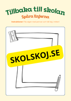 Tillbaka till skolan - Spåra linjerna