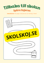 Tillbaka till skolan - Spåra linjerna