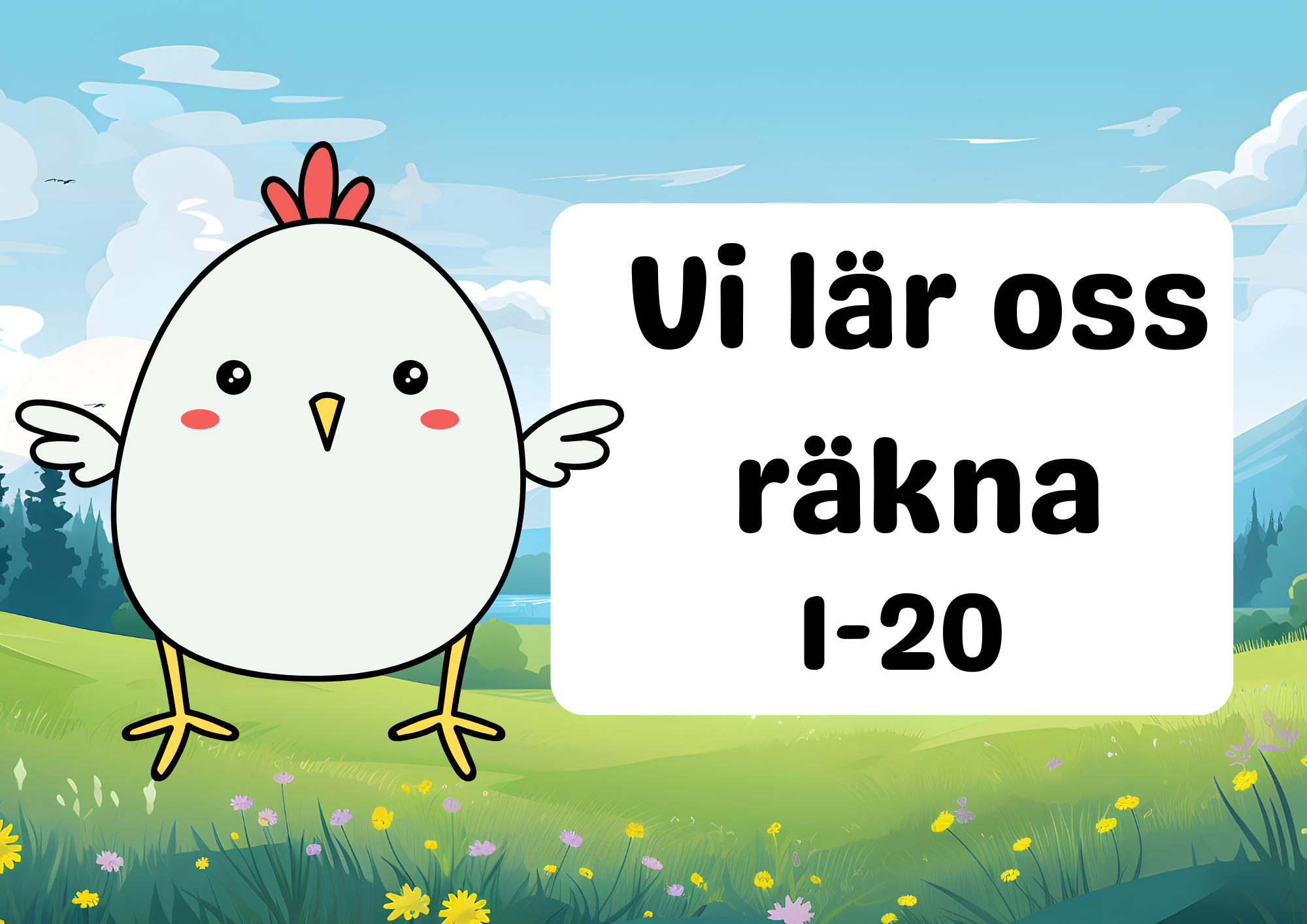 Vi lär oss räkna 1 - 20 - Häfte