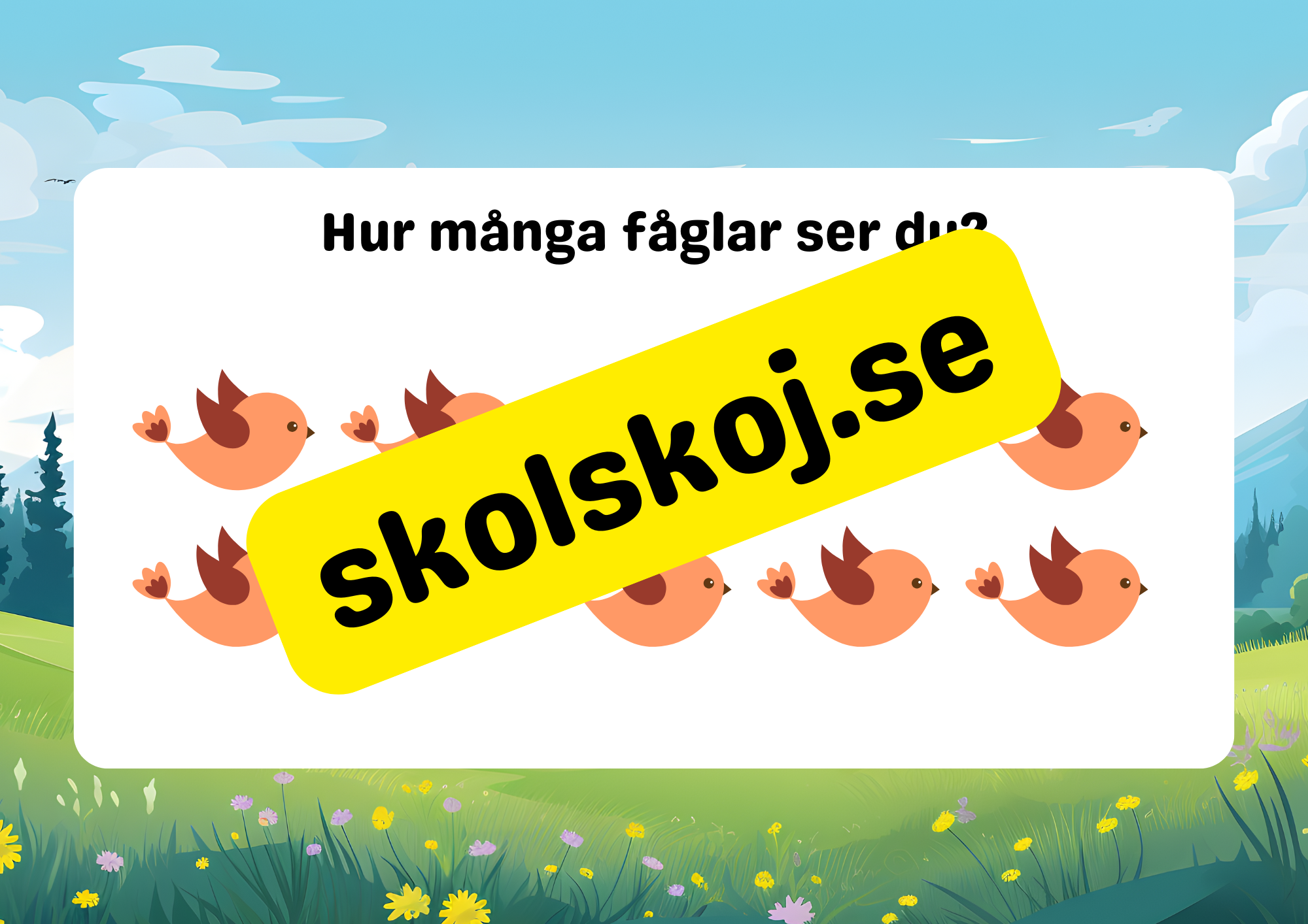 Vi lär oss räkna 1 - 20 - Häfte