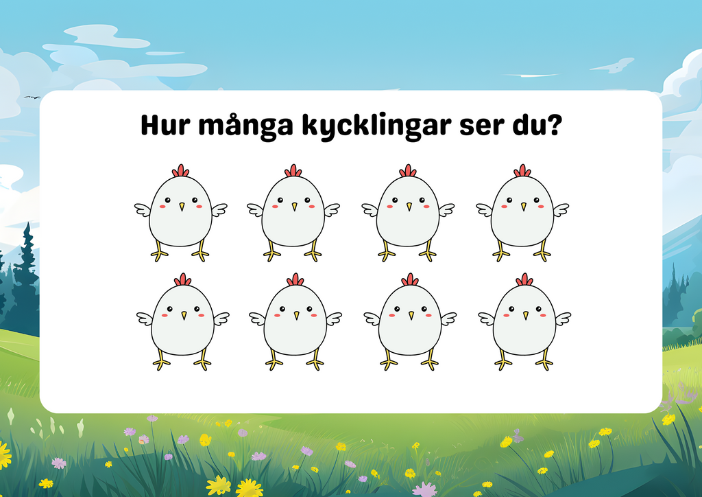 Vi lär oss räkna 1 - 20 - Häfte