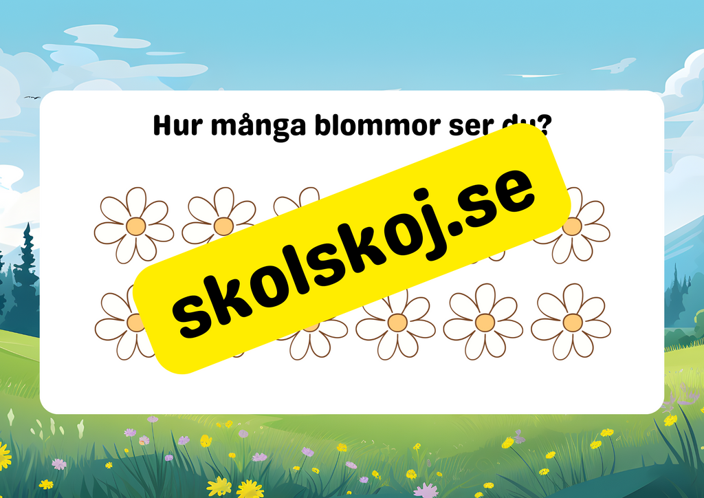 Vi lär oss räkna 1 - 20 - Häfte