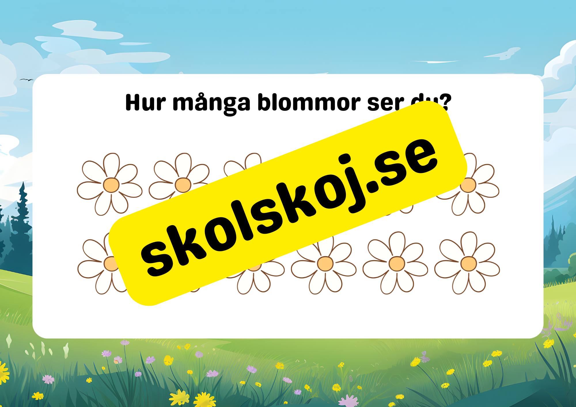 Vi lär oss räkna 1 - 20 - Häfte