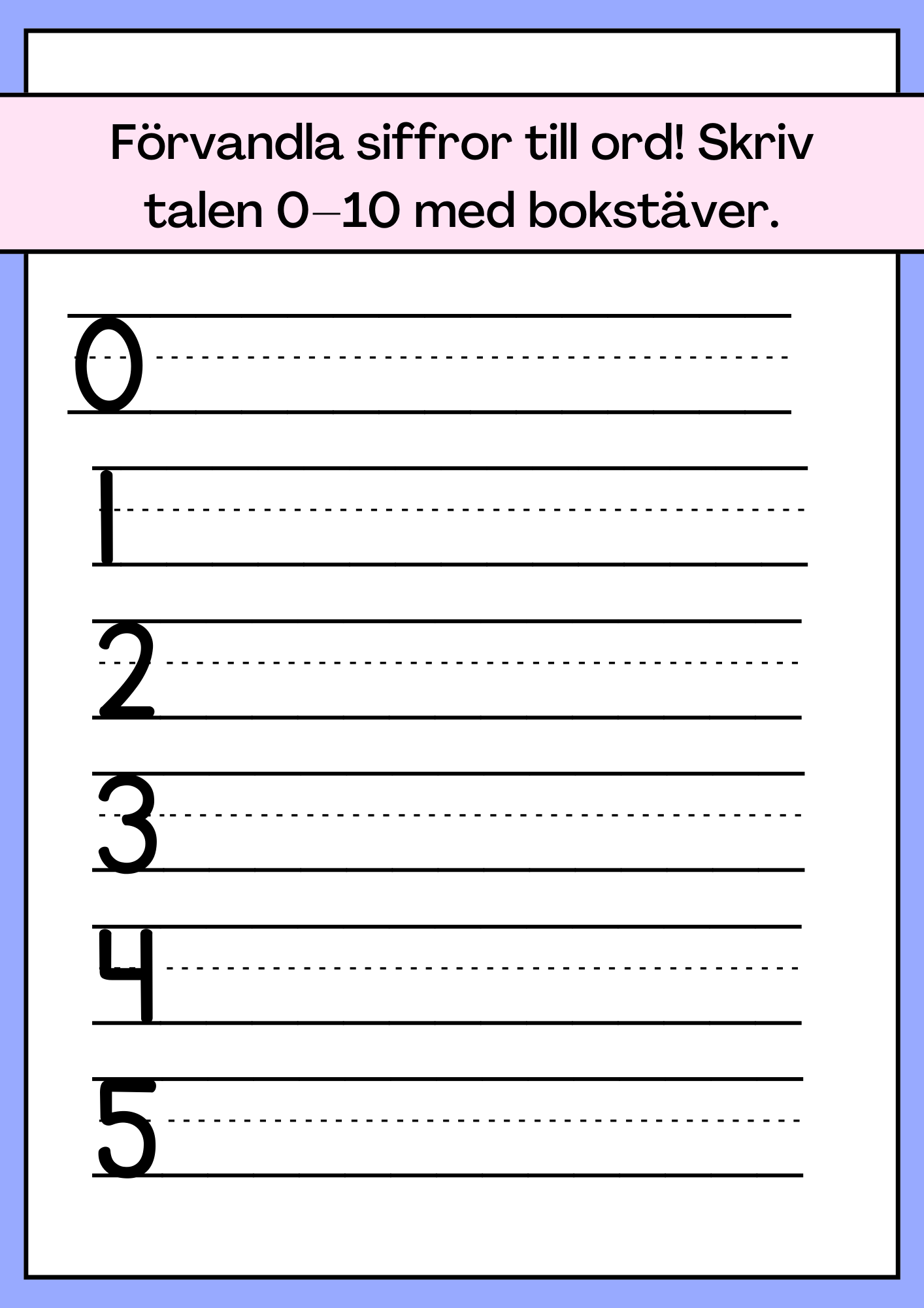 Förvandla siffror till ord