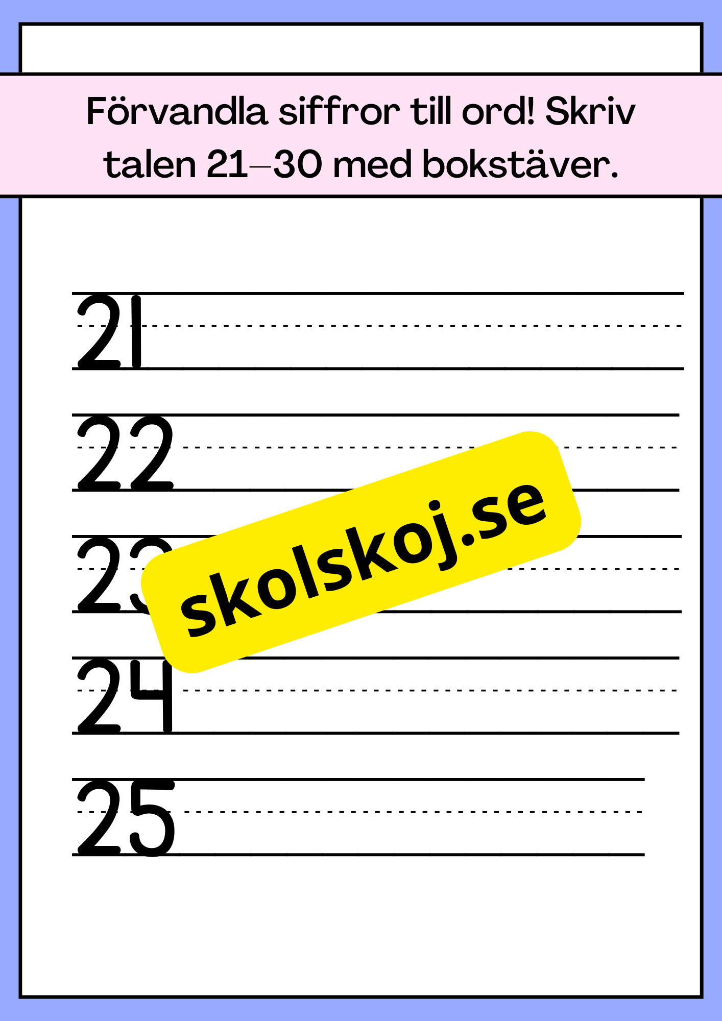 Förvandla siffror till ord
