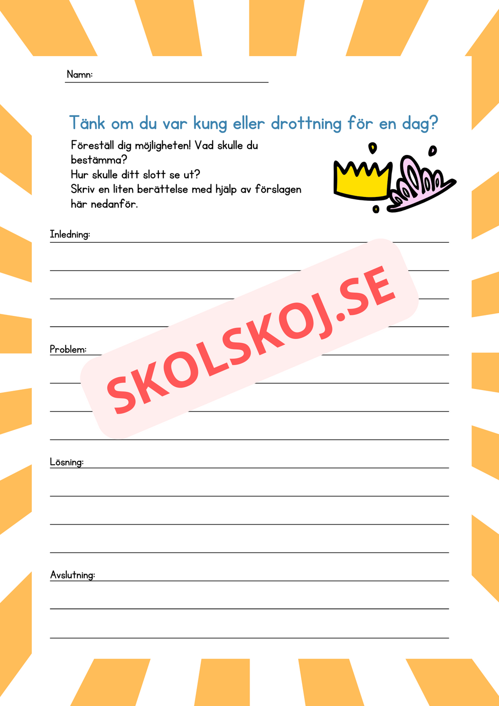 Tänk om – små skriväventyr