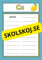 Jag lär mig alfabetet - Jag lär mig skriva