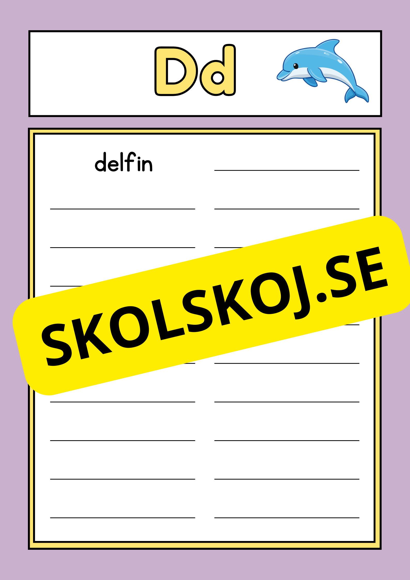 Jag lär mig alfabetet - Jag lär mig skriva