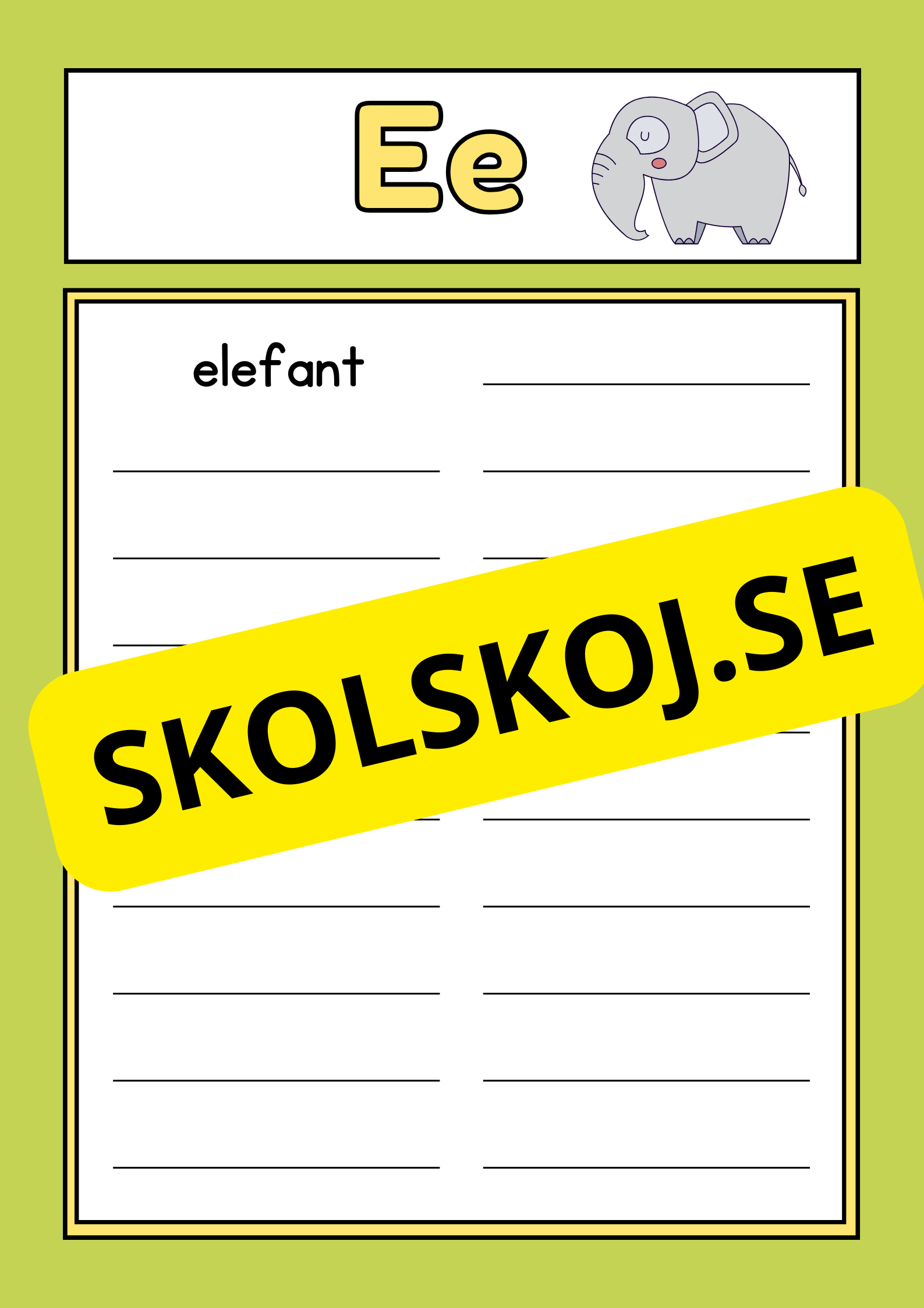 Jag lär mig alfabetet - Jag lär mig skriva