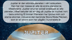 Upptäck solsystemets planeter + Frågor