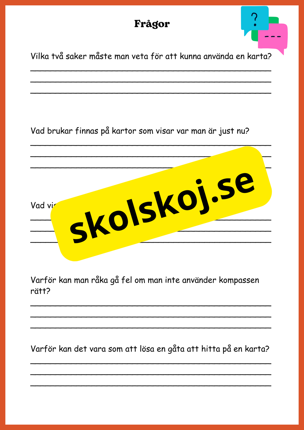 Upptäck kartor - Årskurs 4 - 6