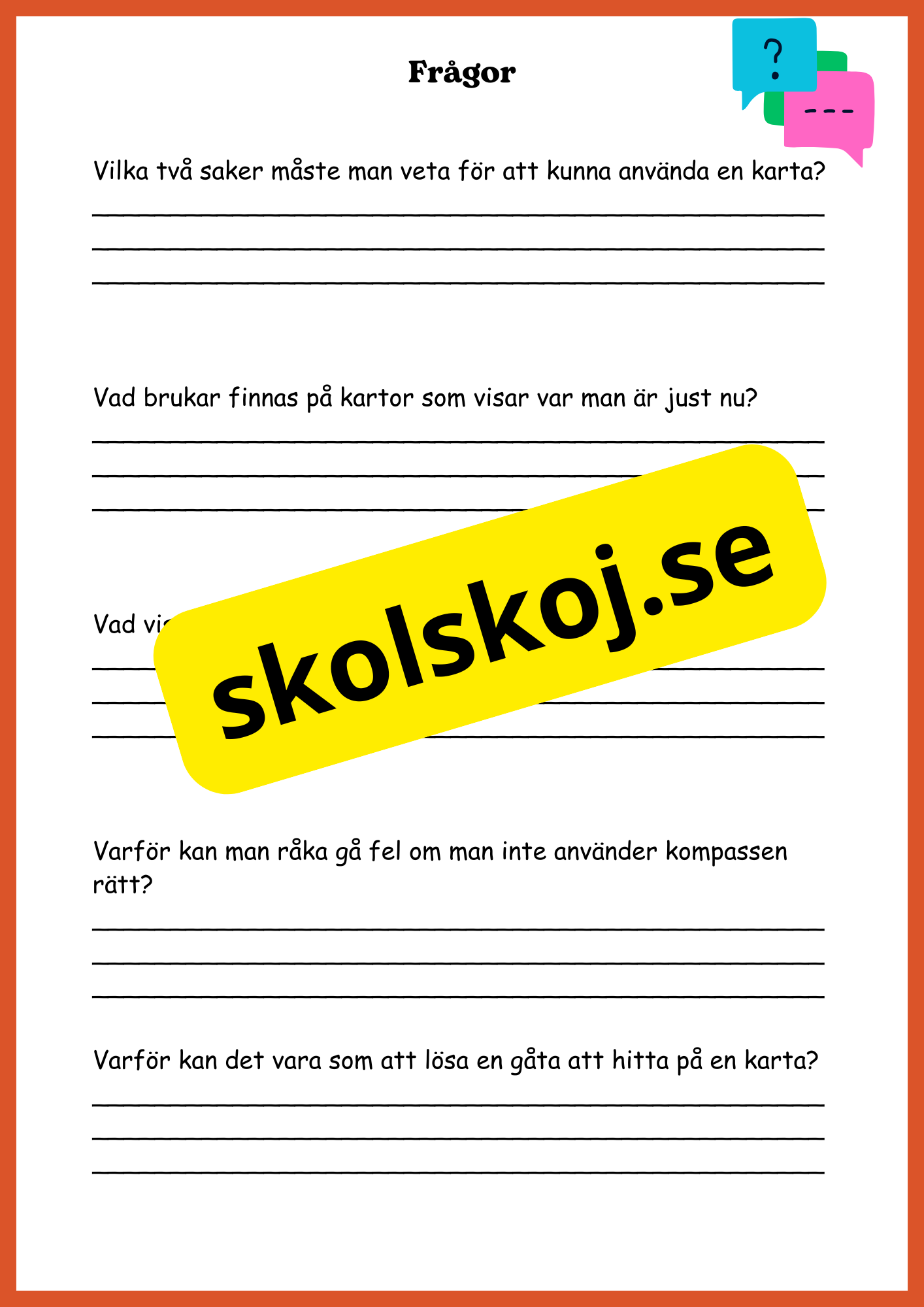 Upptäck kartor - Årskurs 4 - 6