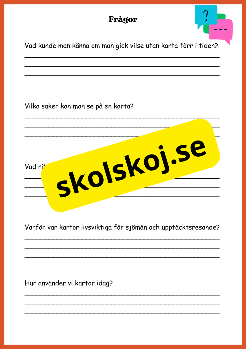 Upptäck kartor - Årskurs 4 - 6