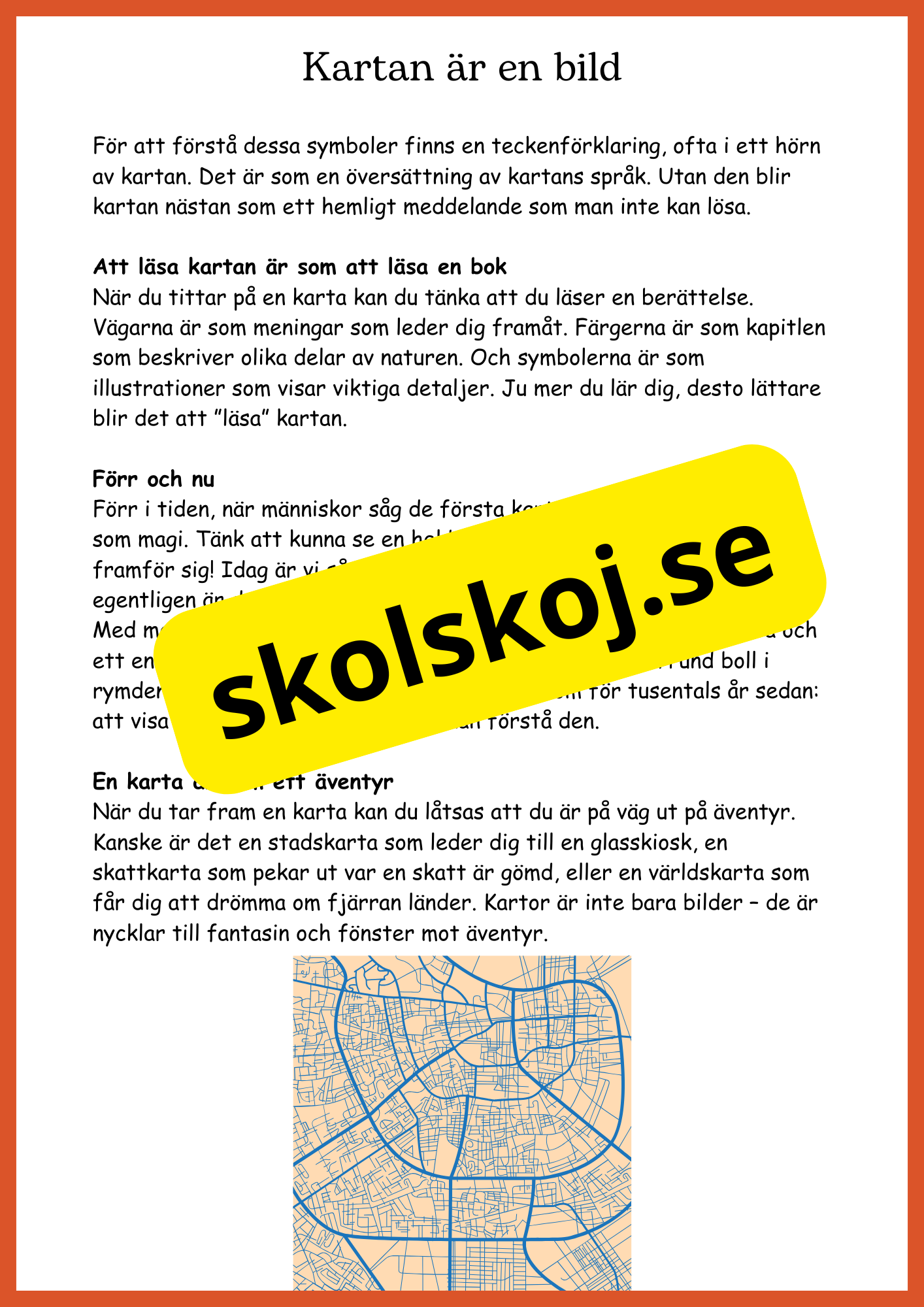 Upptäck kartor - Årskurs 4 - 6