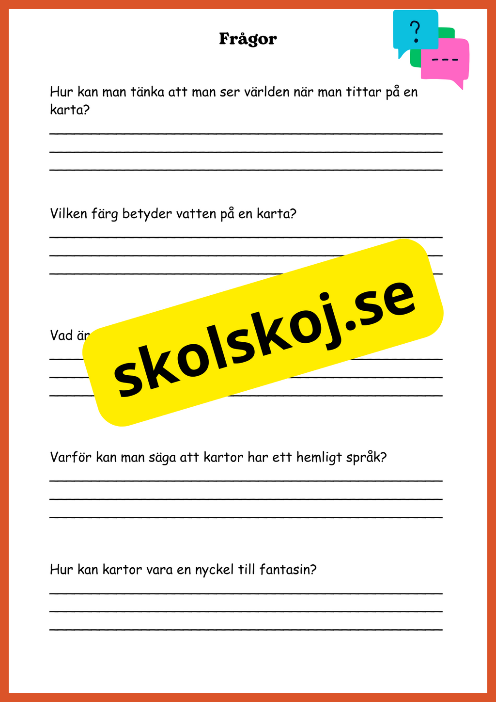 Upptäck kartor - Årskurs 4 - 6