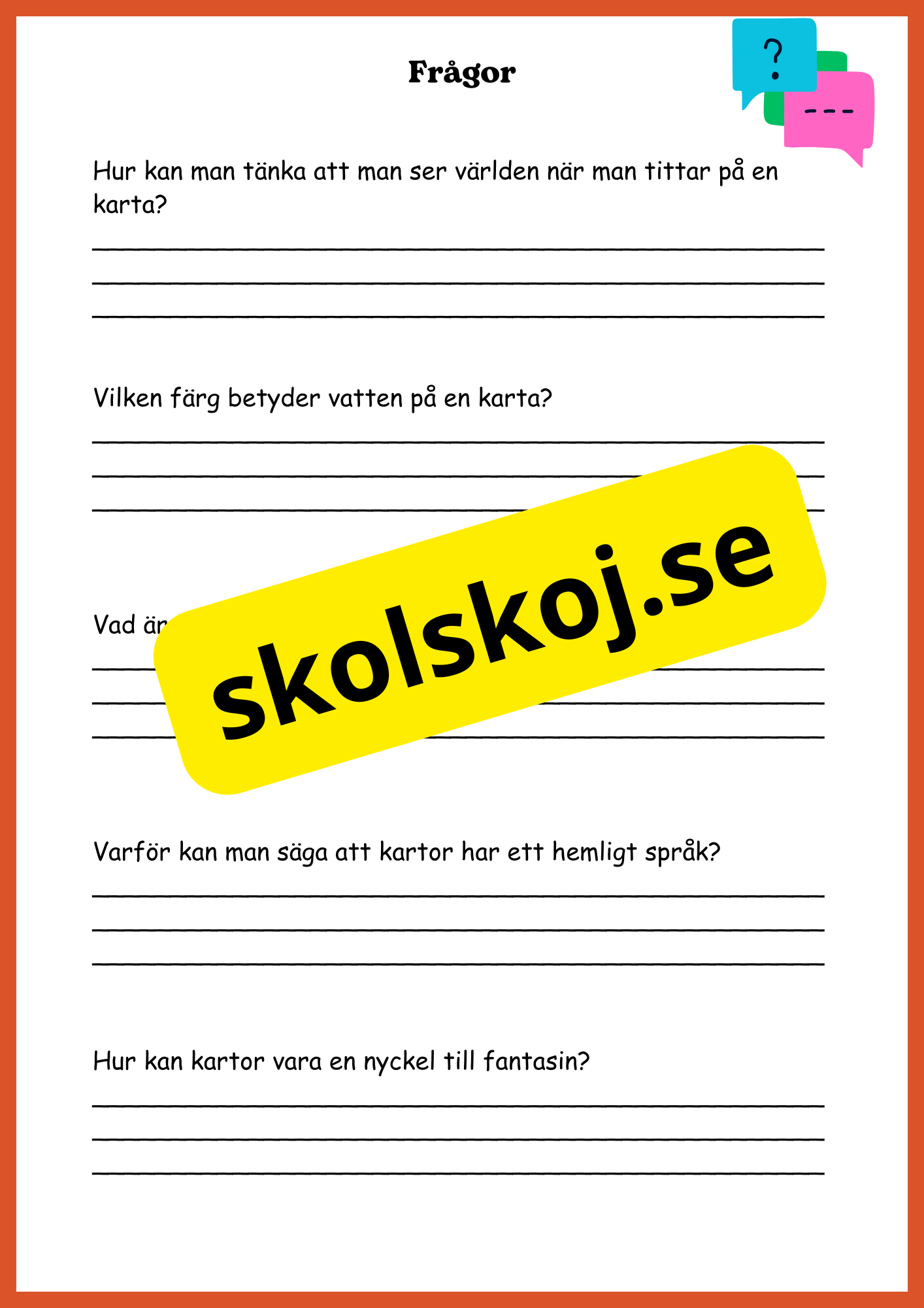Upptäck kartor - Årskurs 4 - 6