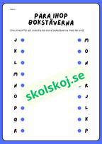 Para ihop bokstäverna - Häfte