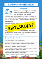 Reading comprehension - Årskurs 5 - 6 - Engelska