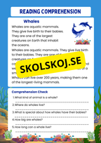 Reading comprehension - Årskurs 5 - 6 - Engelska