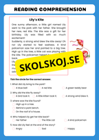 Reading comprehension - Årskurs 5 - 6 - Engelska