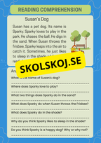 Reading comprehension - Årskurs 5 - 6 - Engelska